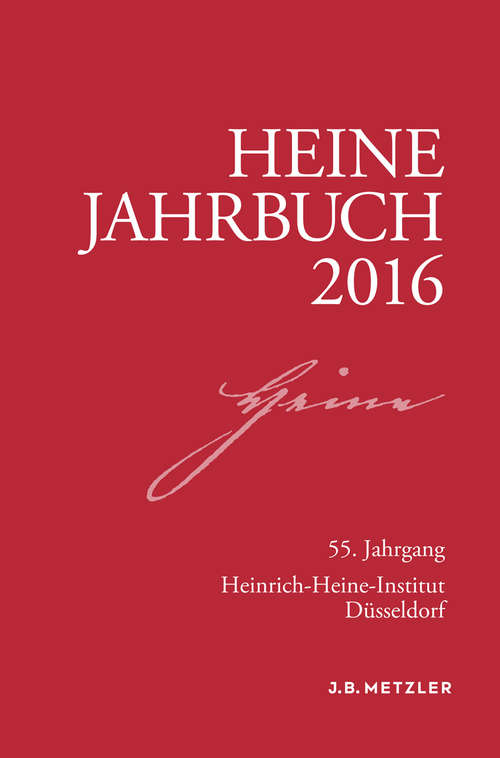 Book cover of Heine-Jahrbuch 2016 (1. Aufl. 2016)