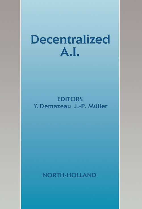 Book cover of Decentralized A.I