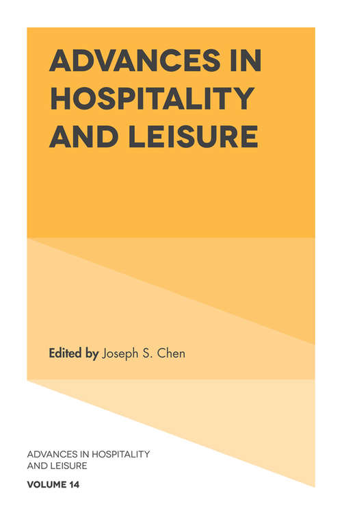 Book cover of Advances in Hospitality and Leisure (Advances in Hospitality and Leisure #14)