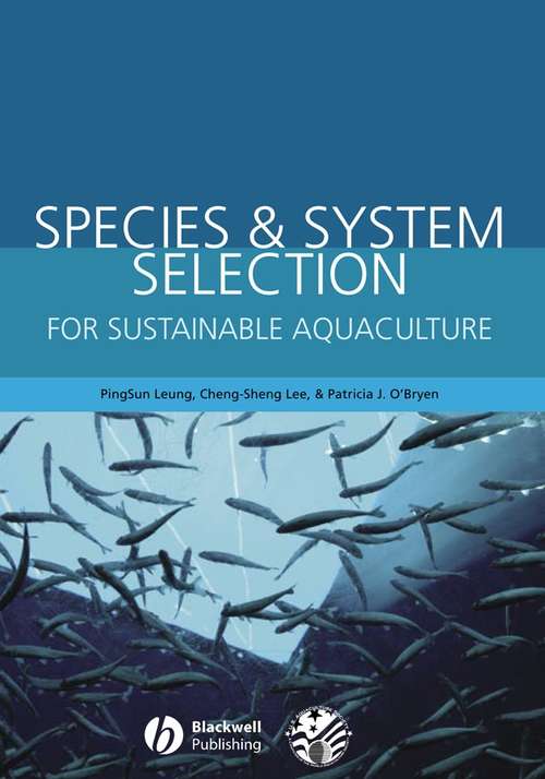 Book cover of Species and System Selection for Sustainable Aquaculture