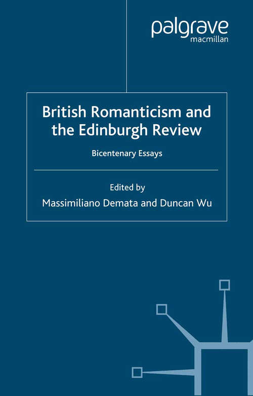 Book cover of British Romanticism and the Edinburgh Review: Bicentenary Essays (2002)