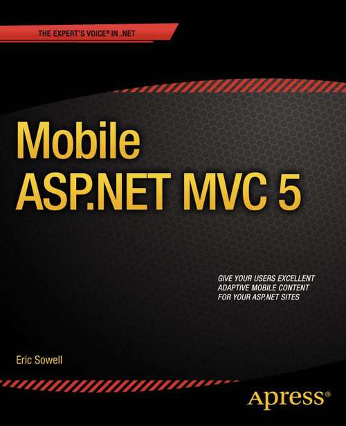 Book cover of Mobile ASP.NET MVC 5 (1st ed.)