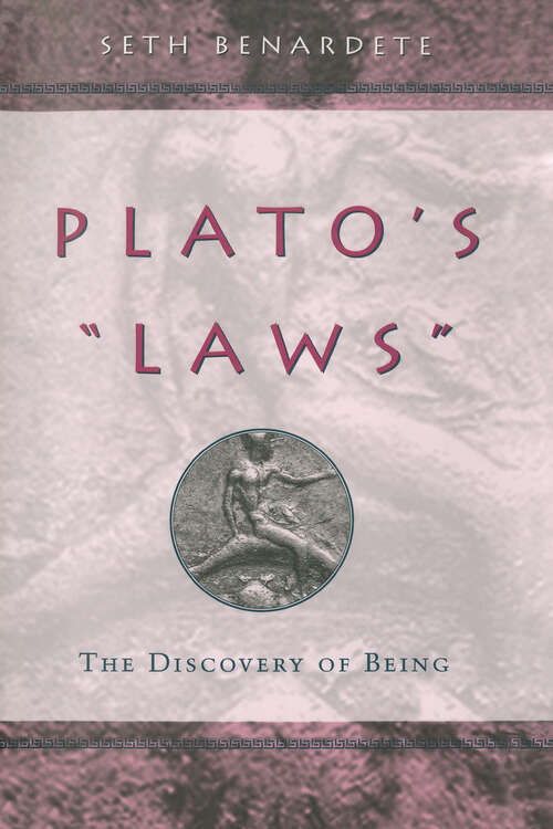 Book cover of Plato's "Laws": The Discovery of Being