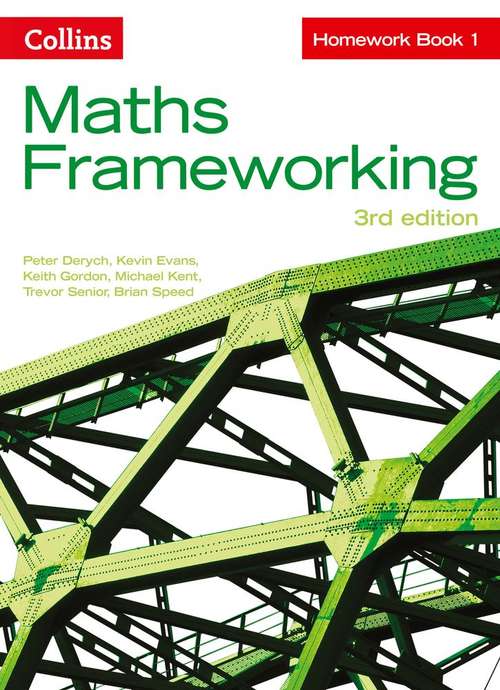 Book cover of Maths Frameworking KS3 MATHS HOMEWORK BOOK 1 (PDF)