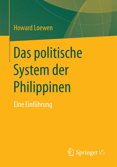 Book cover of Das politische System der Philippinen: Eine Einführung (1. Aufl. 2018)