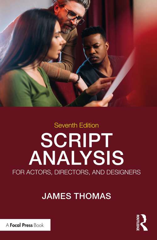 Book cover of Script Analysis for Actors, Directors, and Designers