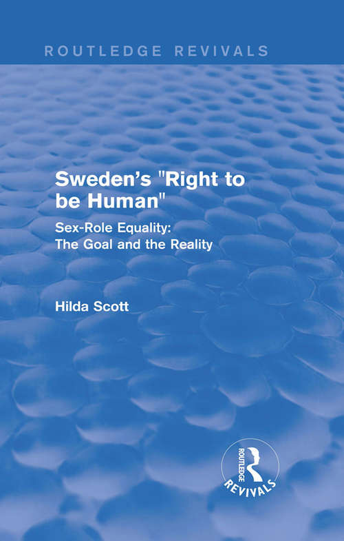 Book cover of Revival: Sweden's Right to be Human (Routledge Revivals)