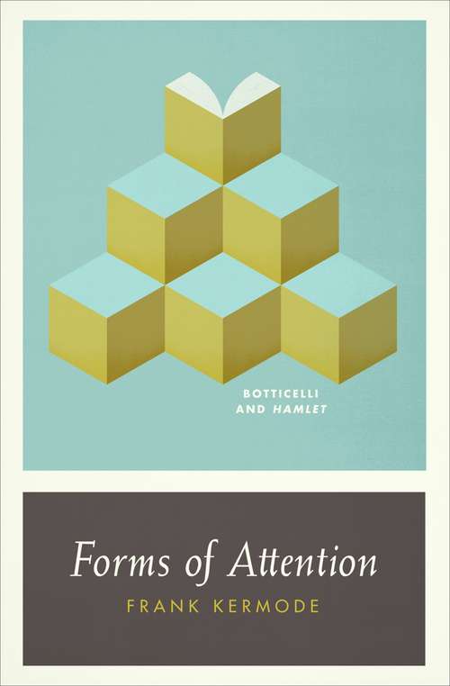 Book cover of Forms of Attention: Botticelli and Hamlet