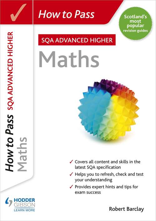 Book cover of How to Pass SQA Advanced Higher Maths