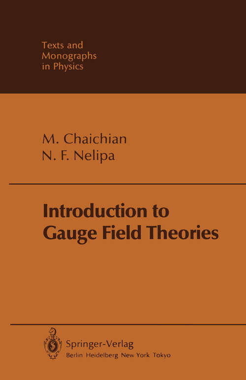 Book cover of Introduction to Gauge Field Theories (1984) (Theoretical and Mathematical Physics)