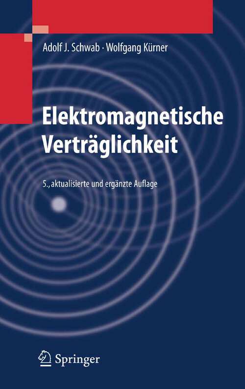 Book cover of Elektromagnetische Verträglichkeit (5., aktualisierte u. erg. Aufl. 2007)