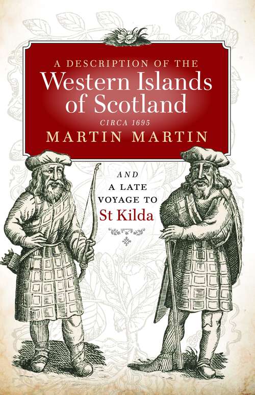 Book cover of A Description of the Western Isles: Circa 1695