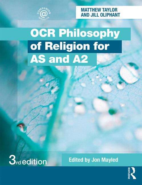 Book cover of Ocr Philosophy Of Religion For As And A2