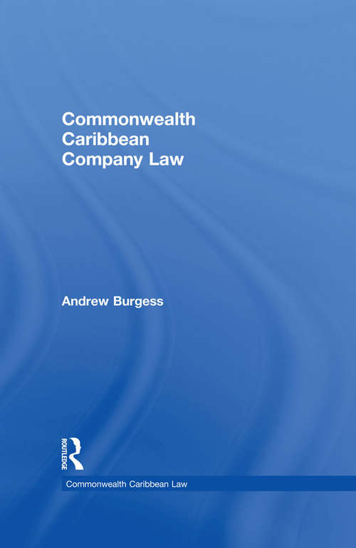 Book cover of Commonwealth Caribbean Company Law (Commonwealth Caribbean Law)