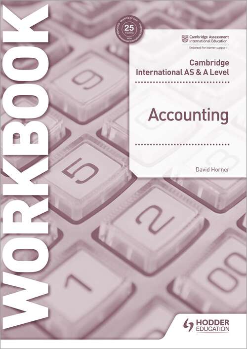 Book cover of Cambridge International AS and A Level Accounting Workbook
