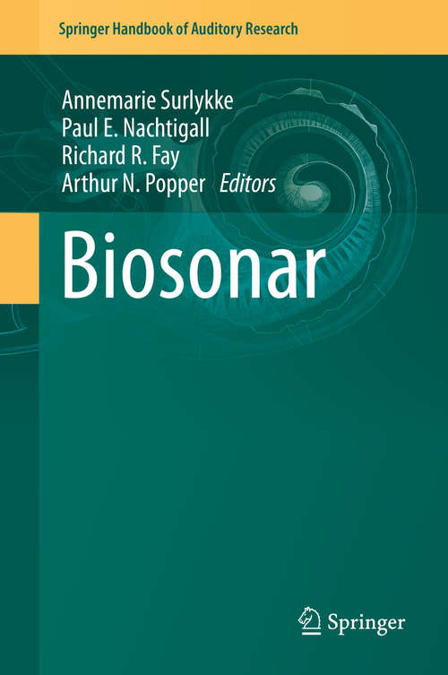 Book cover of Biosonar (2014) (Springer Handbook of Auditory Research #51)