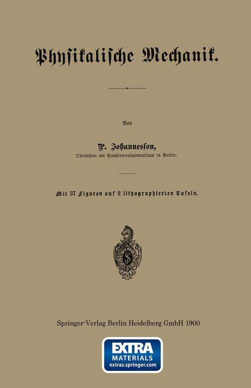Book cover of Physikalische Mechanik (1900)