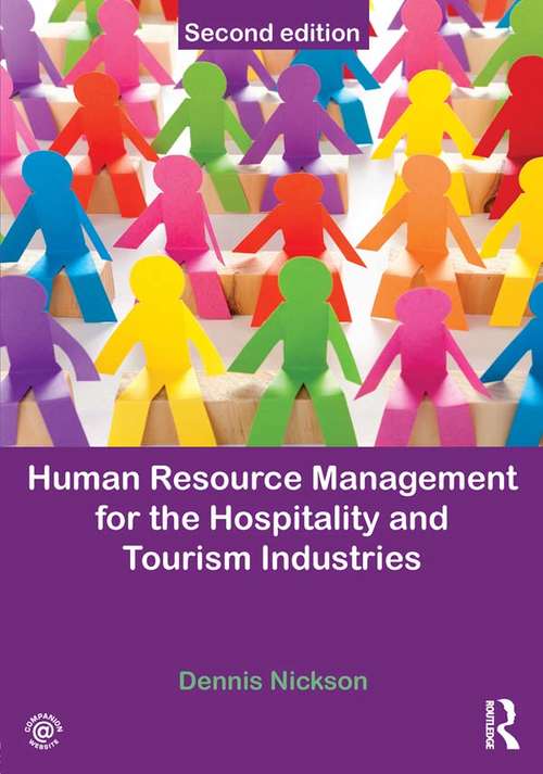 Book cover of Human Resource Management for Hospitality, Tourism and Events