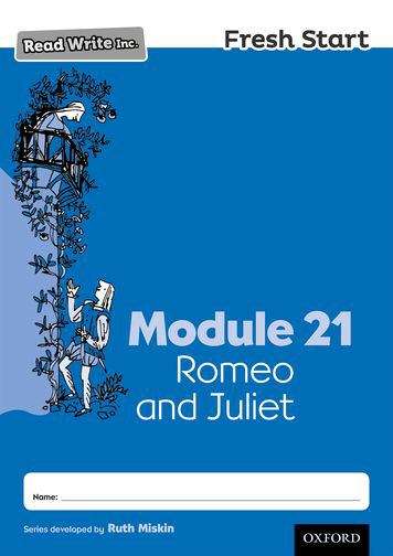 Book cover of Read Write Inc. Fresh Start: Module 21 Romeo and Juliet (PDF)
