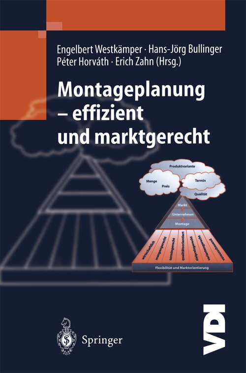 Book cover of Montageplanung-effizient und marktgerecht (2001) (VDI-Buch)