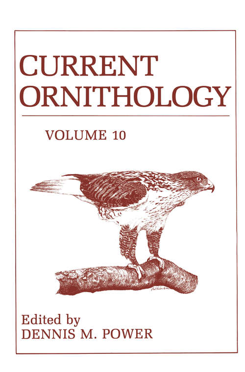 Book cover of Current Ornithology: Volume 10 (1993) (Current Ornithology #10)