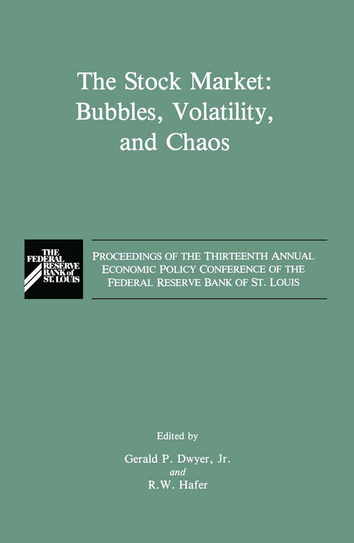 Book cover of The Stock Market: Bubbles, Volatility, and Chaos (1990)