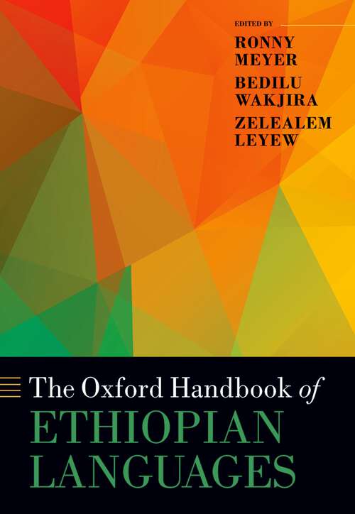 Book cover of The Oxford Handbook of Ethiopian Languages (Oxford Handbooks)