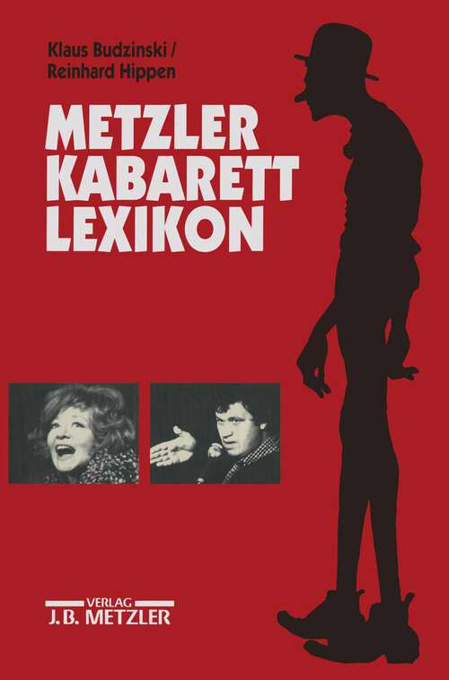Book cover of Metzler Kabarett Lexikon: In Verbindung mit dem Deutschen Kabarettarchiv (1. Aufl. 1996)