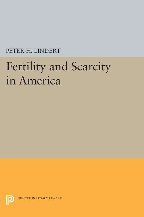 Book cover of Fertility and Scarcity in America
