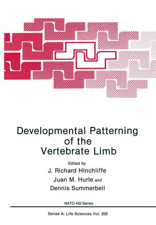 Book cover of Developmental Patterning of the Vertebrate Limb (1991) (Nato Science Series A: #205)