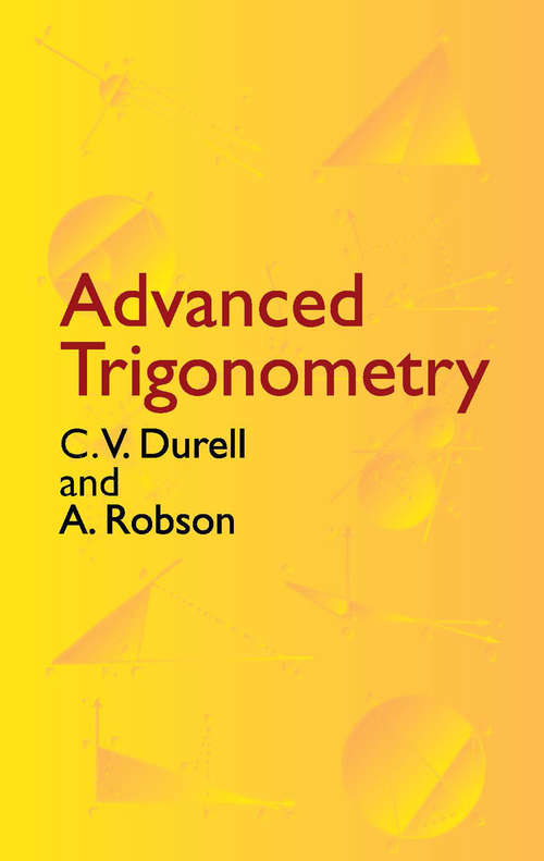 Book cover of Advanced Trigonometry