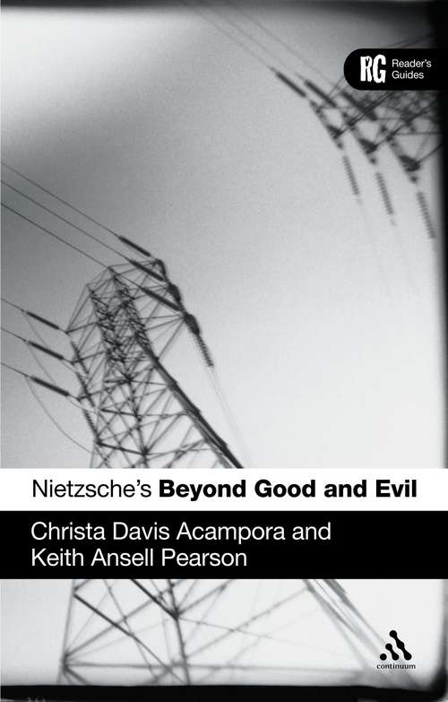 Book cover of Nietzsche's 'Beyond Good and Evil': A Reader's Guide (Reader's Guides)