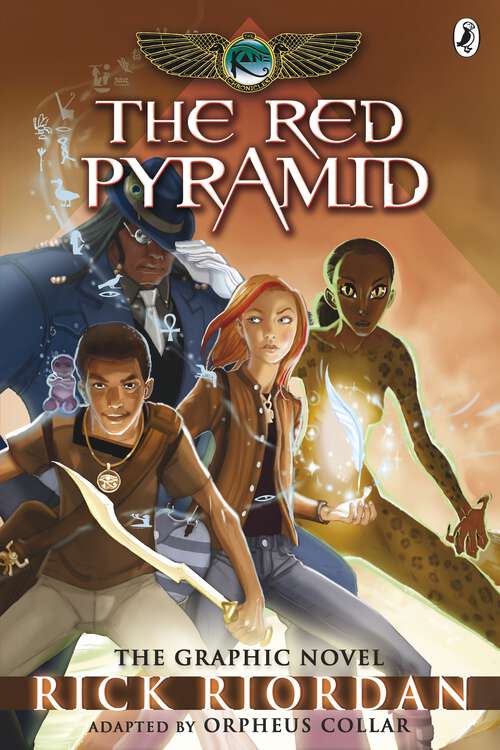 Book cover of The Red Pyramid: The Graphic Novel (Kane Chronicles Graphic Novels #1)