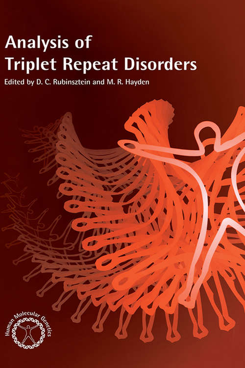 Book cover of Analysis of Triplet Repeat Disorders