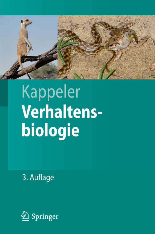 Book cover of Verhaltensbiologie (3. Aufl. 2012) (Springer-Lehrbuch)