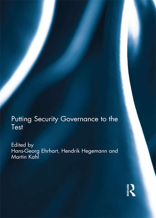 Book cover of Putting security governance to the test