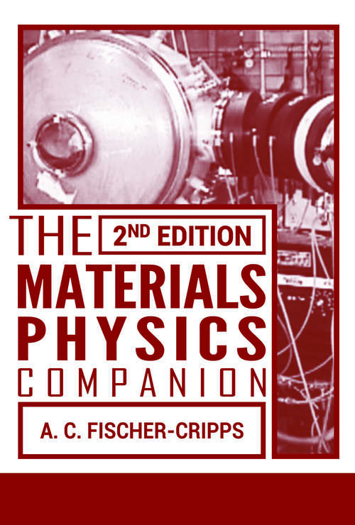 Book cover of The Materials Physics Companion (2)