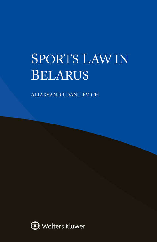 Book cover of Sports Law in Belarus