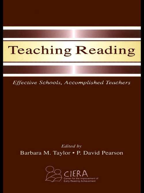 Book cover of Teaching Reading: Effective Schools, Accomplished Teachers