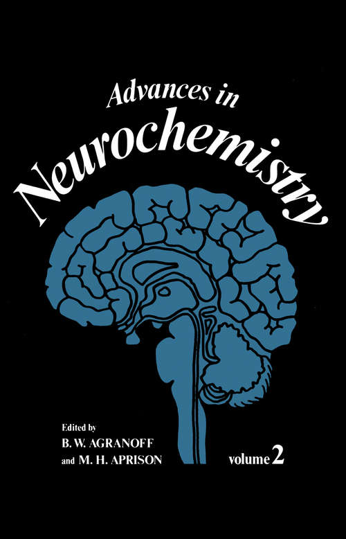 Book cover of Advances in Neurochemistry (1977) (Cellular Organelles)