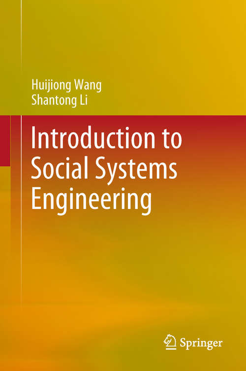 Book cover of Introduction to Social Systems Engineering