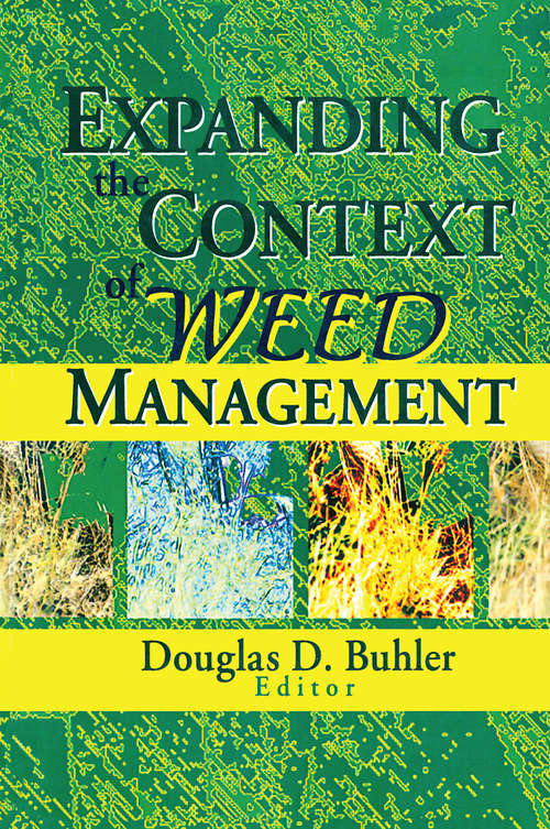 Book cover of Expanding the Context of Weed Management
