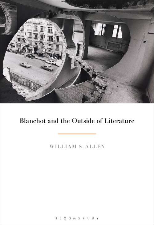 Book cover of Blanchot and the Outside of Literature