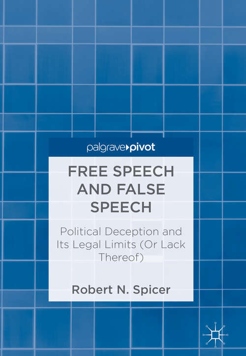 Book cover of Free Speech and False Speech