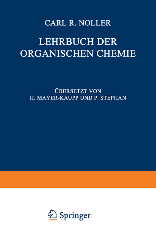 Book cover of Lehrbuch der Organischen Chemie (1960)
