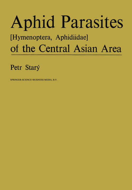 Book cover of Aphid Parasites (Hymenoptera, Aphidiidae) of the Central Asian Area (1979)