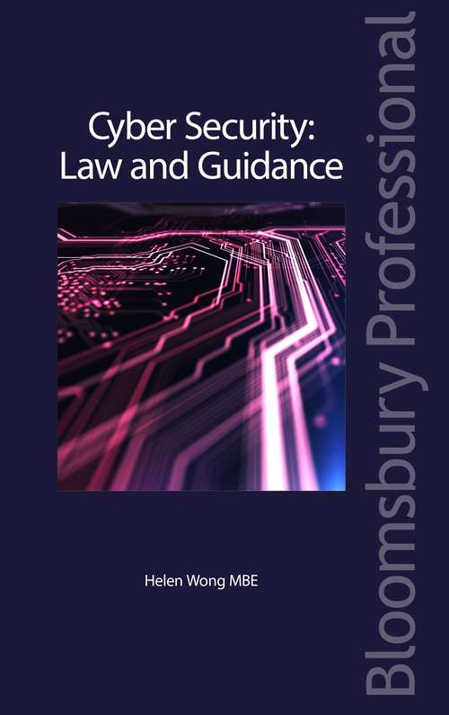 Book cover of Cyber Security: Law and Guidance