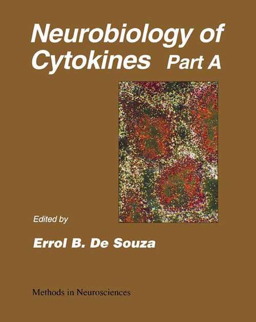 Book cover of Neurobiology of Cytokines: Methods in Neurosciences, Vol. 16