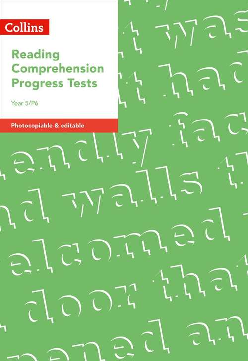 Book cover of Reading Comprehension Progress Tests Year 5/P6 (PDF)