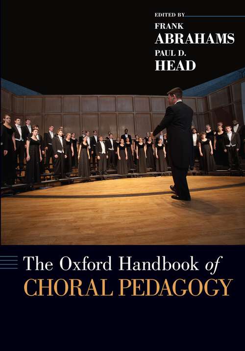 Book cover of The Oxford Handbook of Choral Pedagogy (Oxford Handbooks)